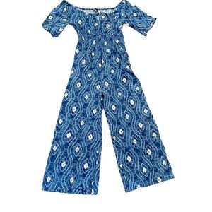 Earthbound Trading Co. Ikat Jumpsuit Size Medium